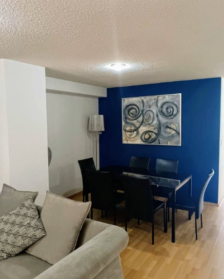 Estancia y comedor del departamento